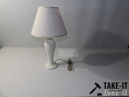 Giulia Luce Vaniglia Tischlampe Beige Keramik H55cm d-30cm