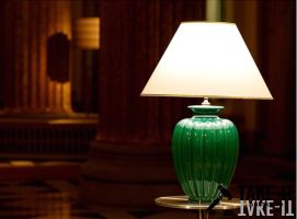 Giulia Luce Tischleuchte Lampe Palazzo verde aus Keramik grün