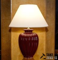 Giulia Luce Tischleuchte Palazzo Bordeaux aus Keramik ROT h-75cm/d-40cm OVP (UVP 628,00Euro)