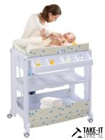 Mobiler Wickeltisch Wickelkommode Wickelauflage Wickelkombination Wickelregal +Baby Badewanne NEU OVP