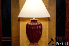 Giulia Luce Palazzo bordeaux Tischlampe H-70cm/D-50cm OVP (UVP 780,00Euro)